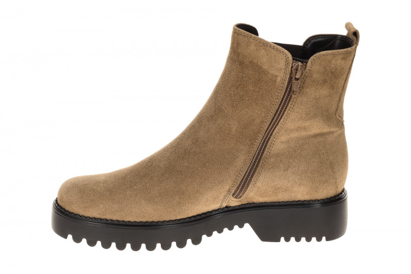 Gabor comfort Stiefelette hellbraun Velour Chelsea-Stil 72.751.34