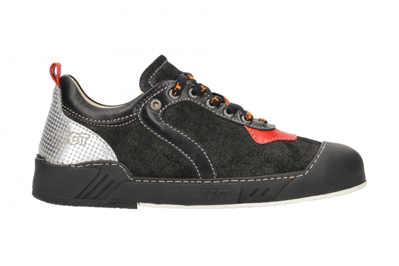 Eject Puzzle Schuhe schwarz rot silber 20233