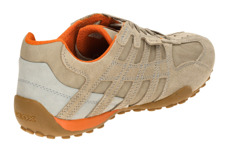 Geox Snake Schuhe beige sand Velour Nubuck U55MNA