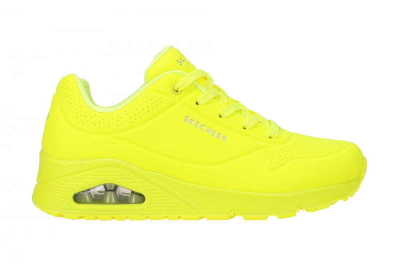Skechers Uno Schuhe neon gelb Damen Sneakers 73667