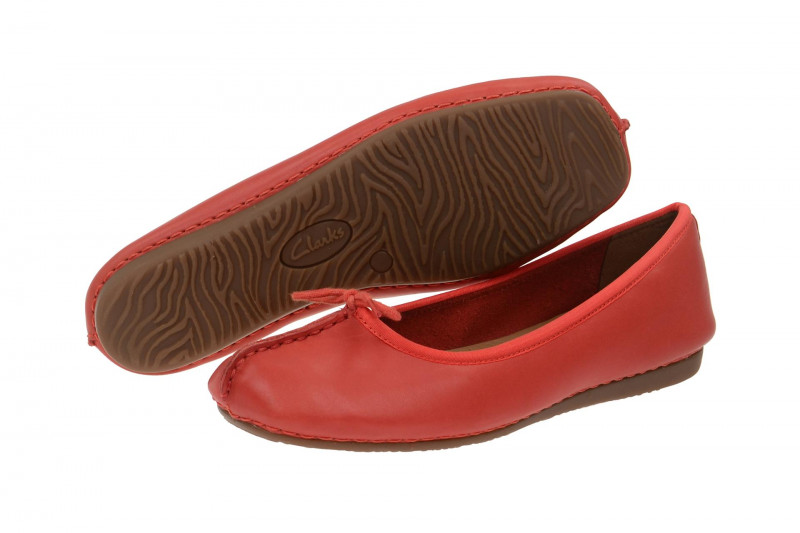 Clarks Freckle Ice Ballerinas rot grenadine