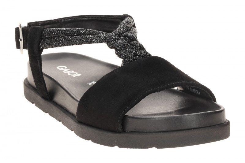 Gabor Fashion Sandale schwarz Strass 84.601.17