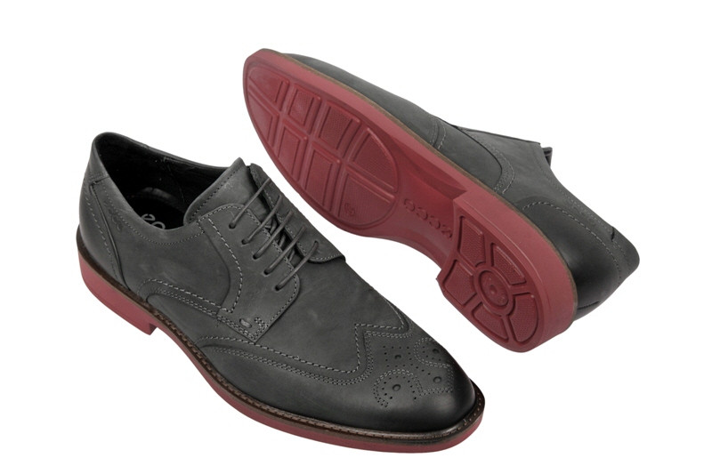 Ecco Biarritz Schuhe dunkelgrau Nubuk