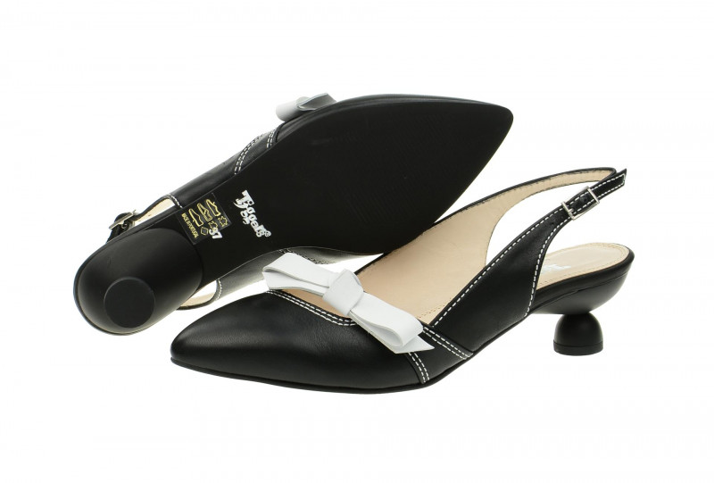Tiggers Dana Sling Pumps schwarz weiß TT151-Dana 13SA