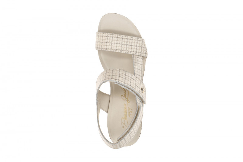 Panama Jack Vilma Plaid Keil Sandale beige Nappa