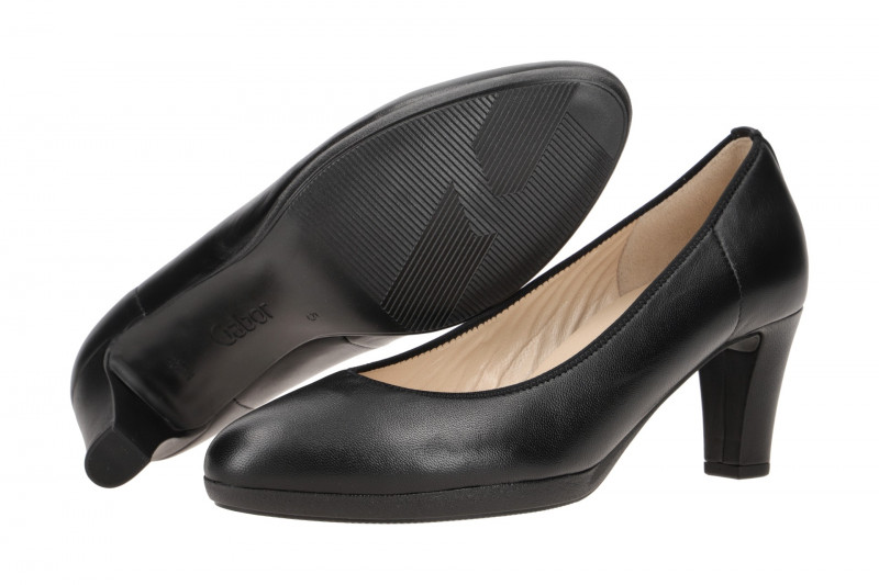 Gabor Pumps schwarz Glattleder 41.281.27