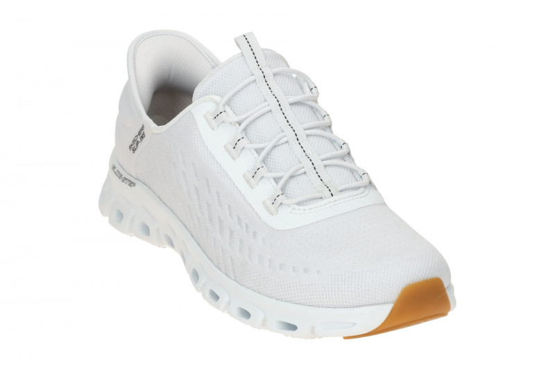 Skechers Glide Step Slipper Schuhe weiß Slip-Ins 104574