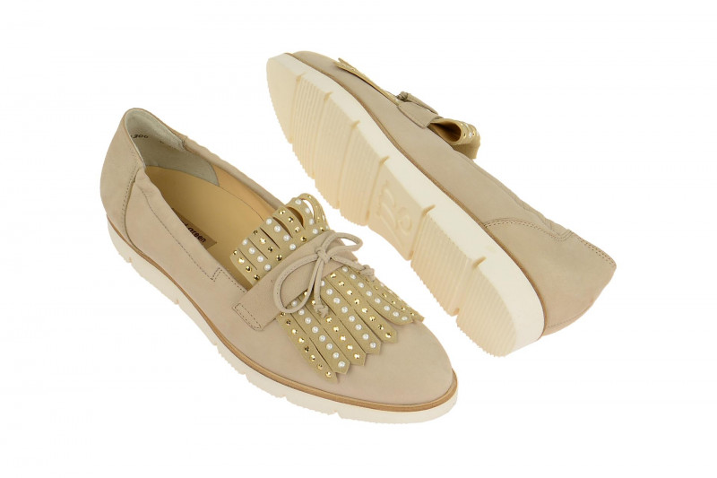 Paul Green Slipper grau beige Nubuck 2176