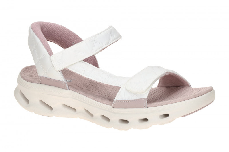 Skechers Go Walk Gliede Step Sandale weiß Cozy Slip-Ins 141276