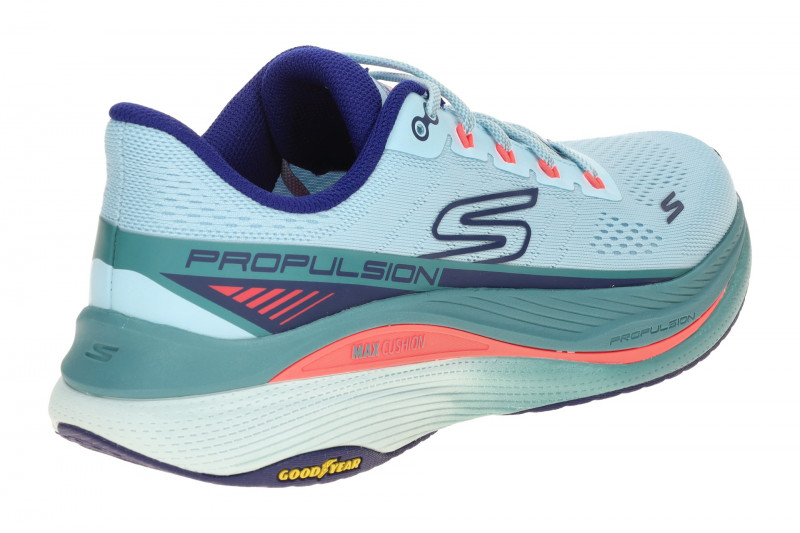 Skechers MAX CUSHIONING Schuhe blau Damen Sportschuhe 128901