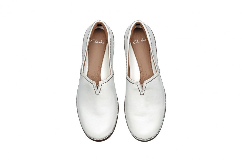 Clarks Fashion Lady Schuhe in weiß Slipper 20353762