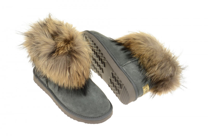 Oog Stiefel grau Fell Boots OB0542