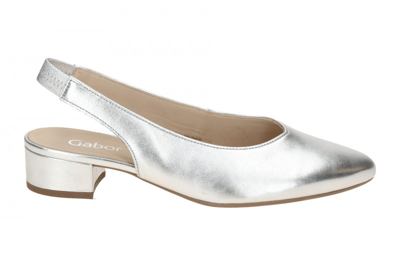 Gabor Sling Pumps silber grau metallic 61.520.69