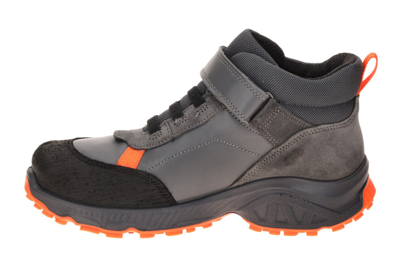 Ecco Receptor Teen Schuhe Mid Cut grau orange Waterproof 724753
