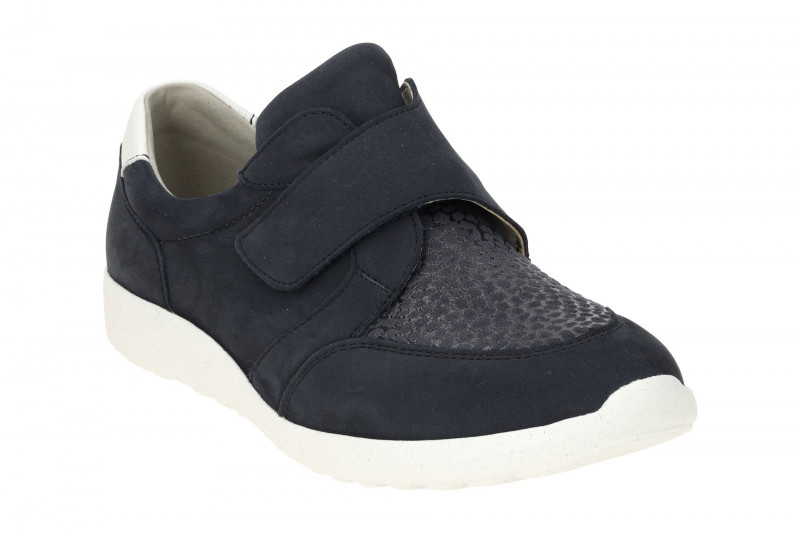 Waldläufer Ira Schuhe blau M-Weite OrthoTritt Klett 815M32