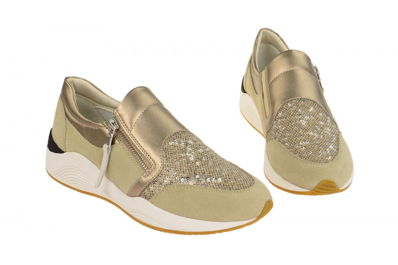 Geox Omaya Schuhe beige gold D620SA