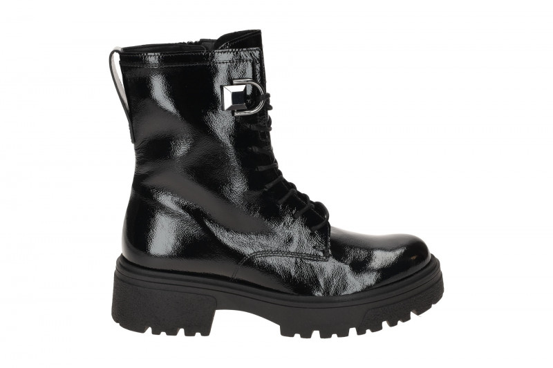 Gabor Fashion Plateau Stiefelette schwarz Lack 71.761.97