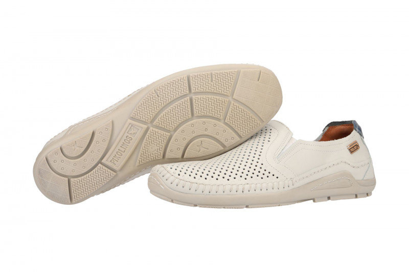 Pikolinos Azores Schuhe Slipper weiß gelocht 06H-3126