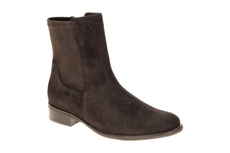 Gabor Stiefelette braun mocca Samt 8035.05.003
