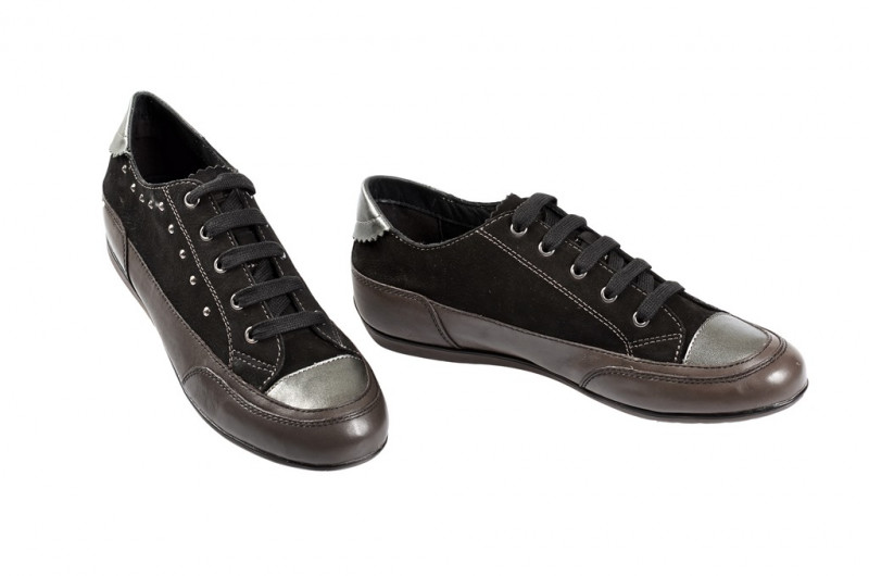 Geox New Moena Schuhe in schwarz dunkelgrau