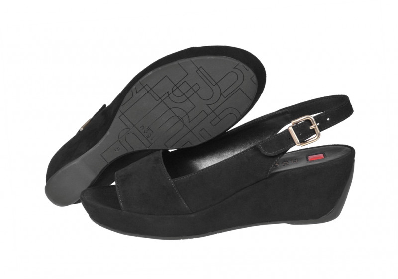 Högl Keil Sandale in schwarz