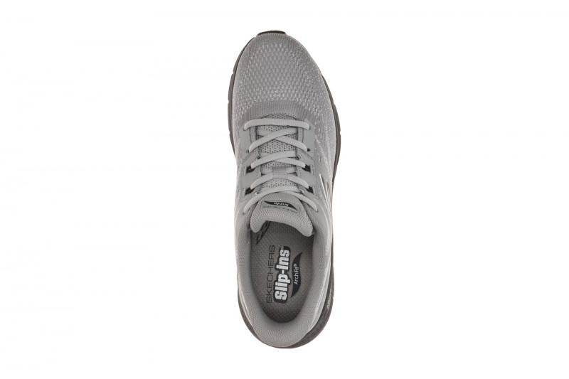 Skechers Arch Fit Herren Schuhe grau schwarz Slip Ins 233400