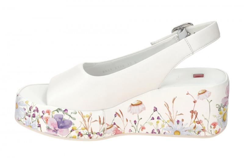 Högl LouLou Plateau Sandalette weiß bunt Wedges 2519