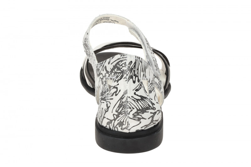 Think Kamaa Spangen Sandalette weiß schwarz 931