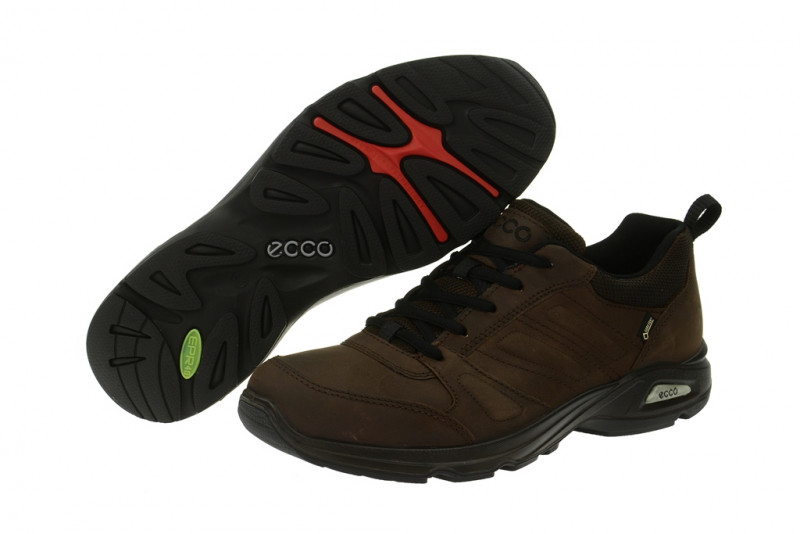 Ecco Light Herren Halbschuhe coffee braun - Gore-Tex