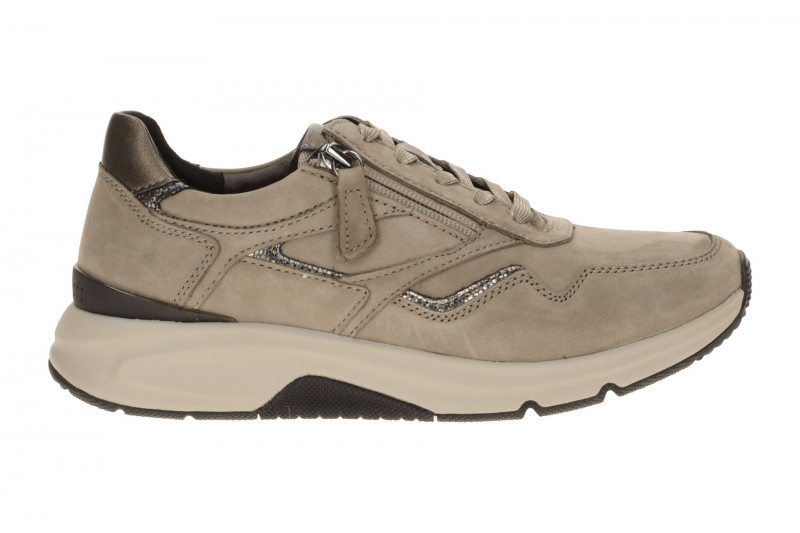 Gabor RollingSoft Schuhe grau fango Nubuck 0103.01.004