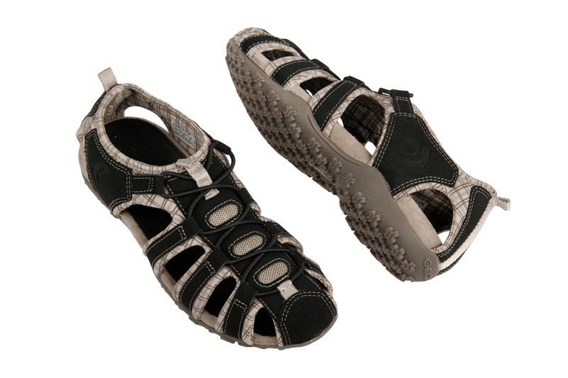Geox Respira Schuhe Sand Strel schwarz beige Sandalette