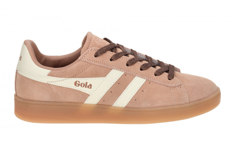 Gola Aztec Schuhe Sneakers rose weiß Velour CLB786