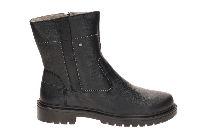 JOMOS Warmfutter Stiefel schwarz H-Weite Lammfell 456504