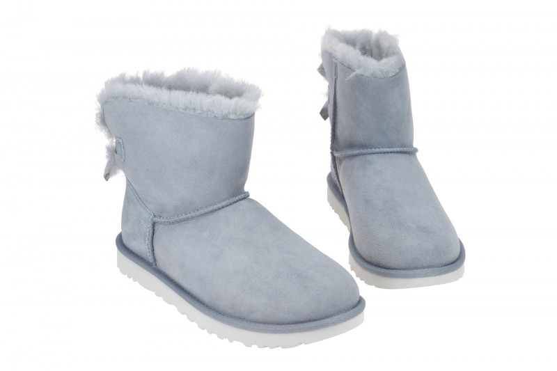 UGG Stiefel hellblau ash-fog Mini Bailey Bow II