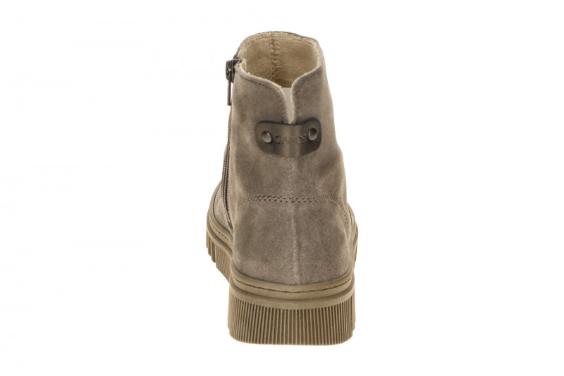Gabor Stiefelette grau taupe Zip Boots Velour 8008.02.006