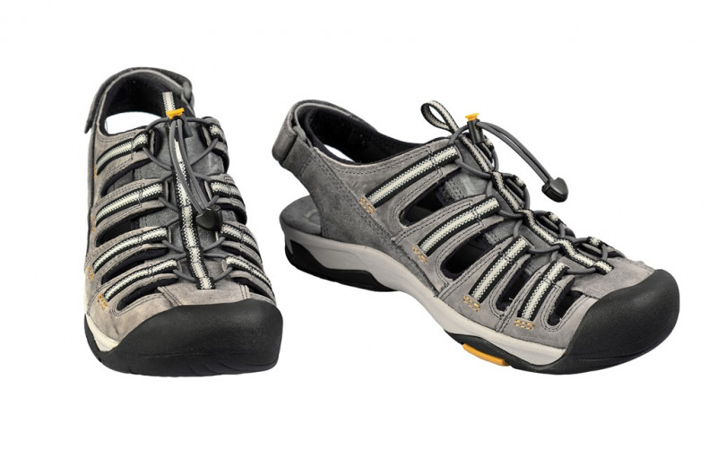 Clarks Virtic Run - Herren Sandale - grau