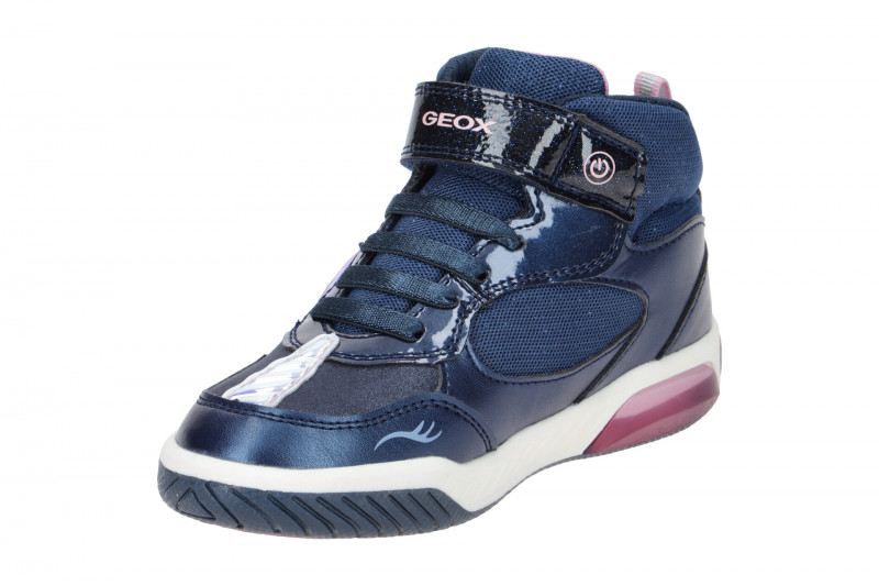 Geox Inek Einhorn Mädchen Schuhe blau Blinker