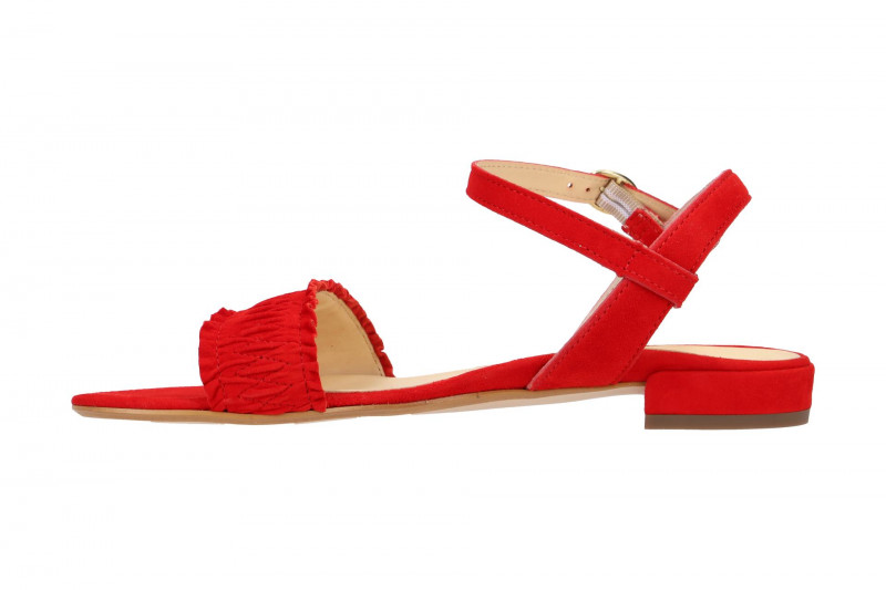 Paul Green Sandalen rot Samt 7091-022
