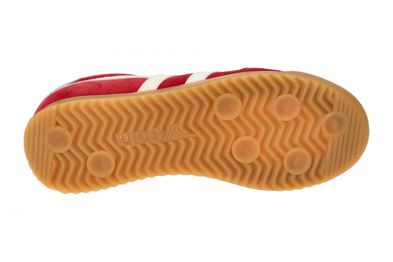 Gola Torpedo Damen Sneakers Schuhe rot weiß Velour CLB761