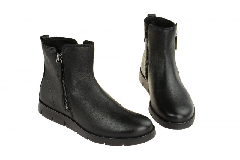 Ecco Bella Stiefelette schwarz Glattleder