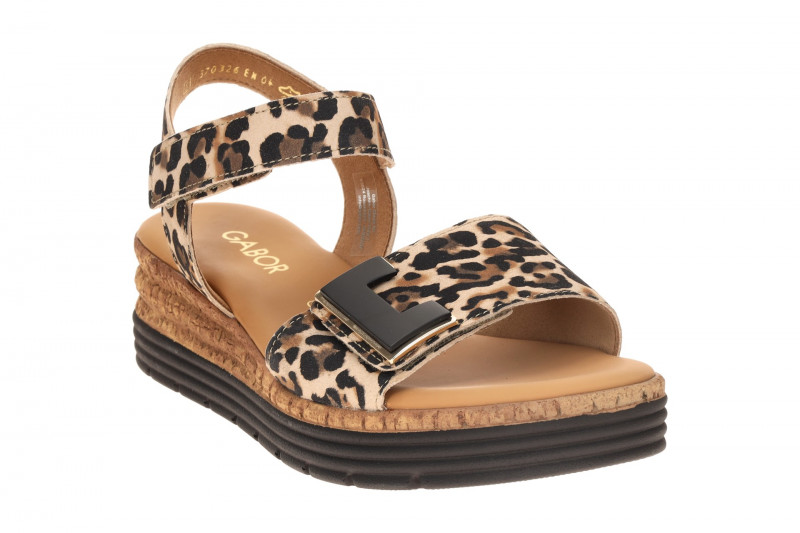 Gabor Keil Sandale braun schwarz Luchs 82.700.90