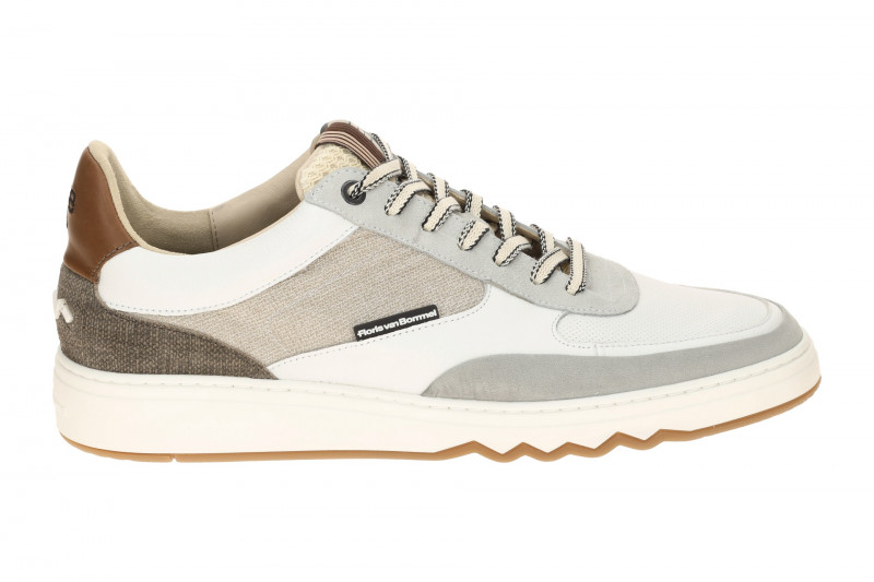 Floris van Bommel De Kupster Schuhe weiß grau Sneaker 10143