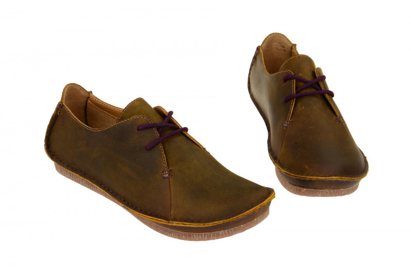 Clarks Janey Mae Schuhe braun Fettleder