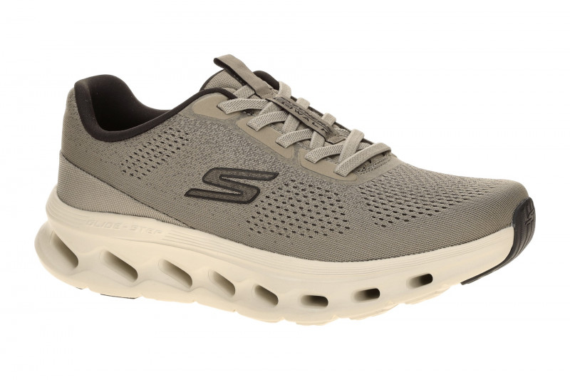 Skechers Go Walk Gliede Step Schuhe Slipper taupe grau 217020