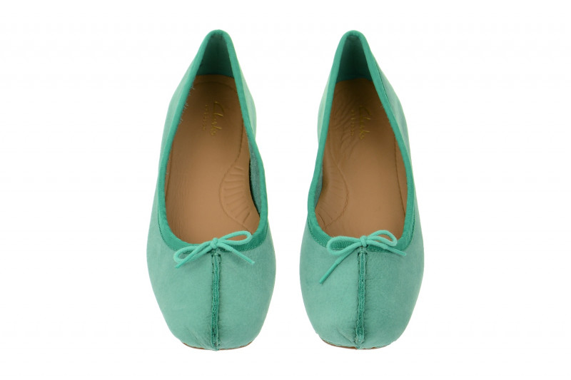 Clarks Freckle Ice Ballerina grün jade
