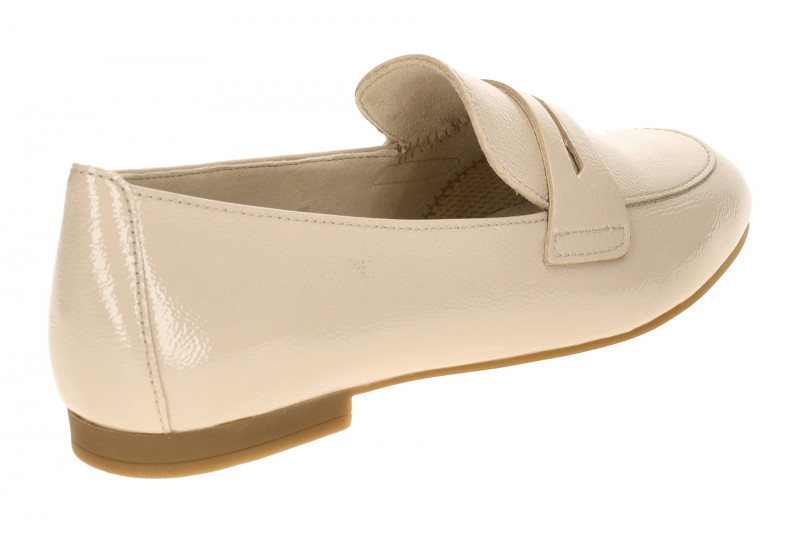 Gabor Schuhe Slipper beige Lack 85.213.92