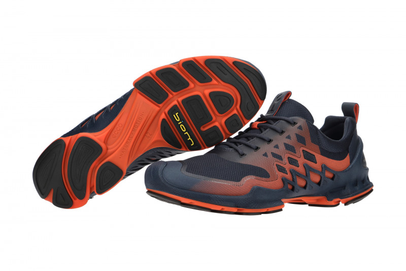 Ecco Biom AEX Herren Sportschuhe blau orange