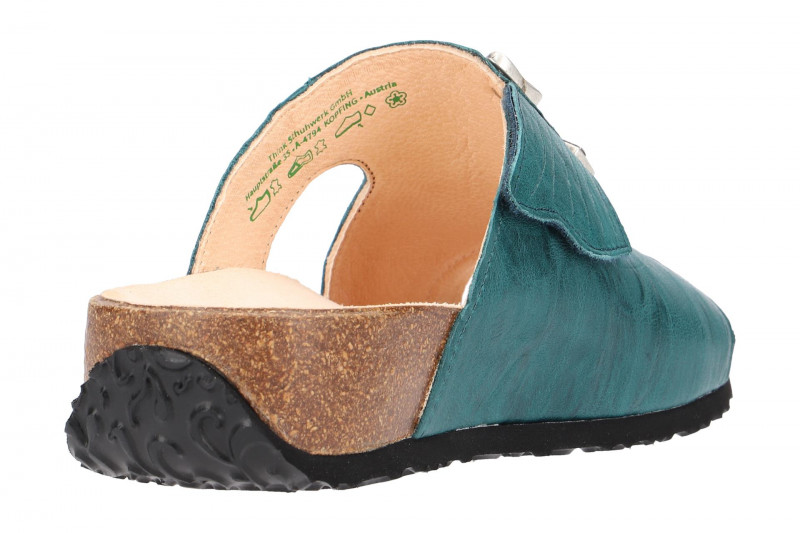 Think Mizzi Pantolette türkis blau Klett 3-83351-87