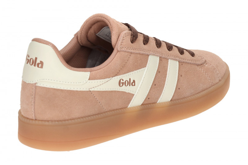 Gola Aztec Schuhe Sneakers rose weiß Velour CLB786