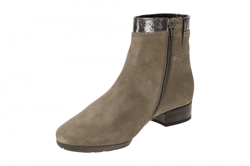 Gabor comfort Stiefelette grau Velour H-Weite 32.713.30